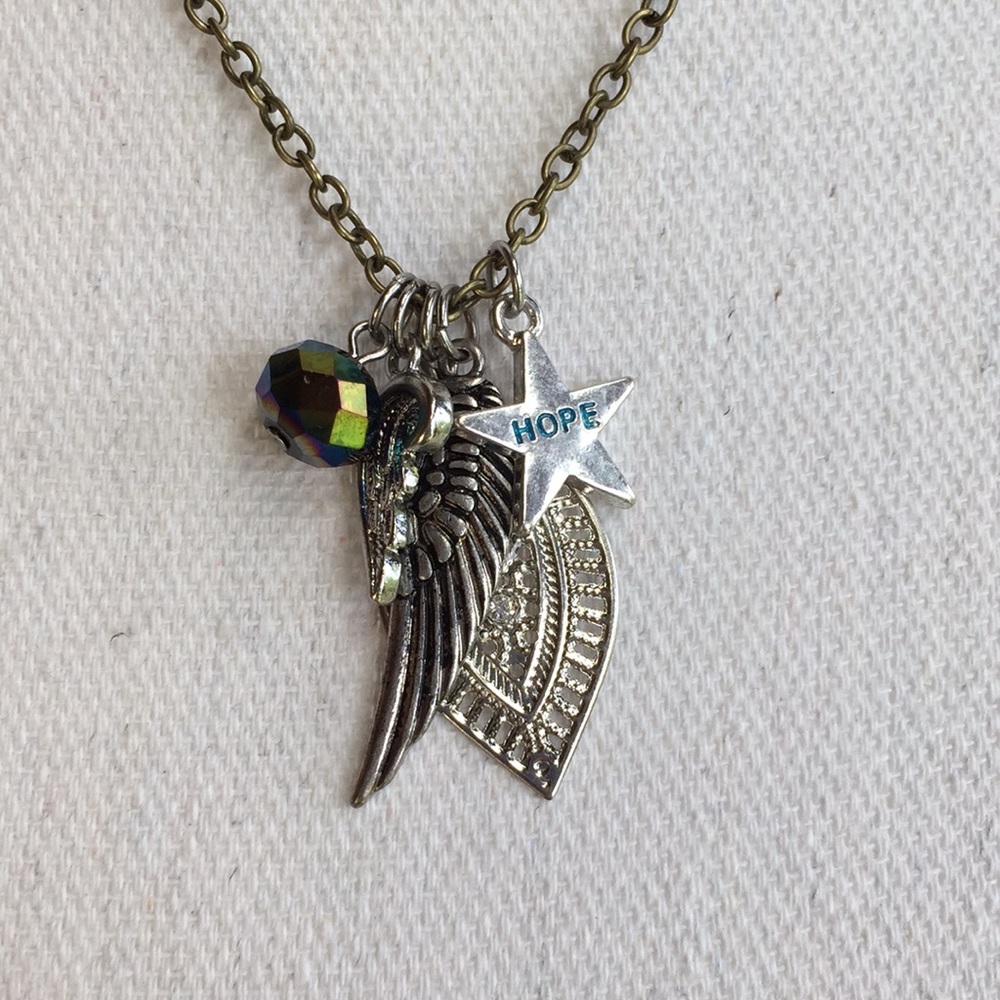 3/$15 Hope charm necklace